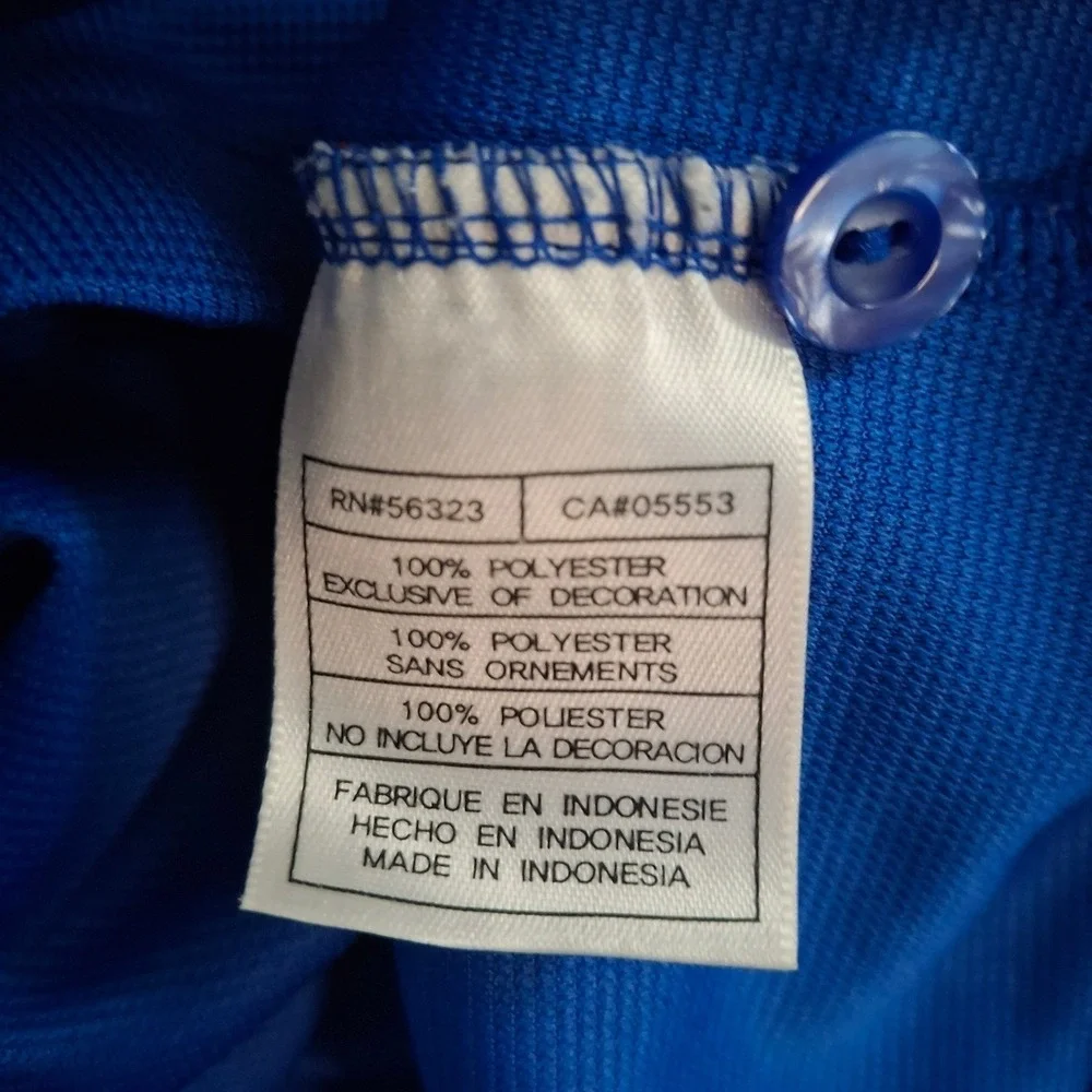 Vintage Nike Florida Gators Polo Shirt Mens XXL Blue Orange Fit Dry Short Sleeve